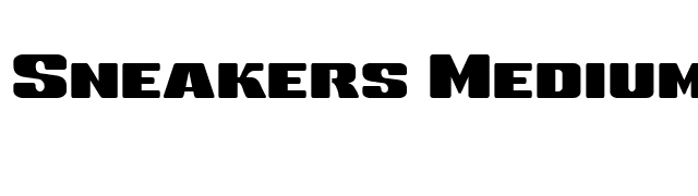 Sneakers Medium SC font preview