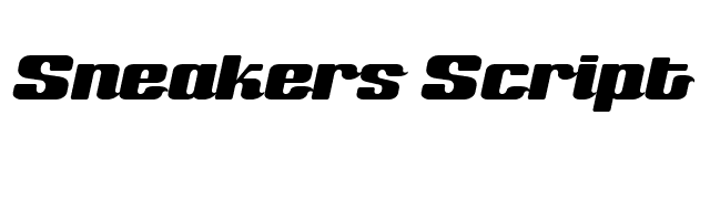 Sneakers Script Medium font preview