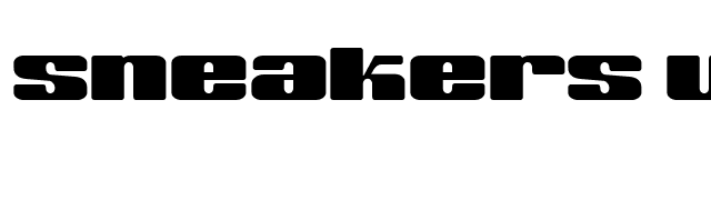 Sneakers UltraWide Biform font preview