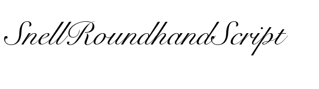 SnellRoundhandScript font preview