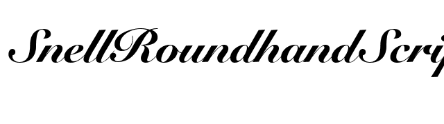 SnellRoundhandScript-Black font preview