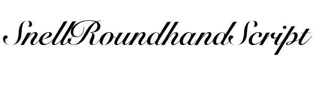 SnellRoundhandScript Bold font preview