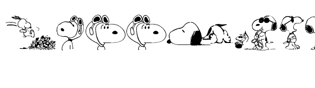 Snoopy Dings font preview