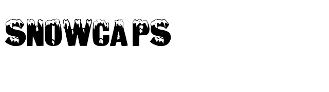 SnowCaps font preview