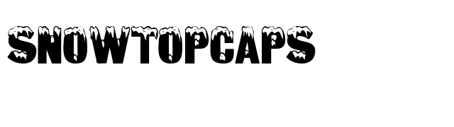 SnowtopCaps font preview