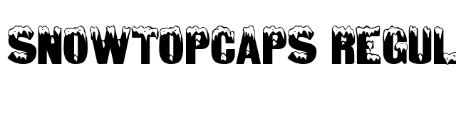 SnowtopCaps Regular font preview