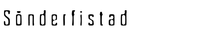 Sönderfistad font preview