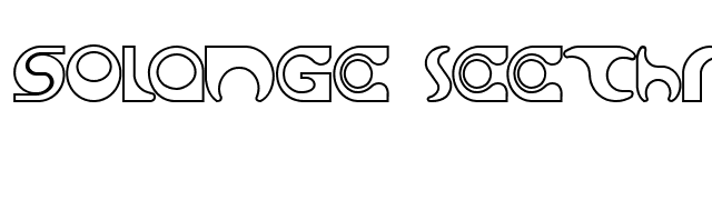 Solange seethrough font preview