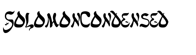 SolomonCondensed font preview