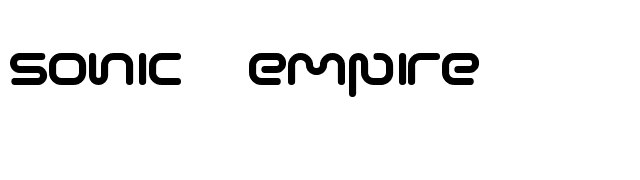 Sonic Empire font preview