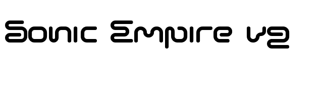 Sonic Empire v2 font preview