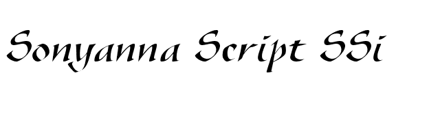 Sonyanna Script SSi font preview