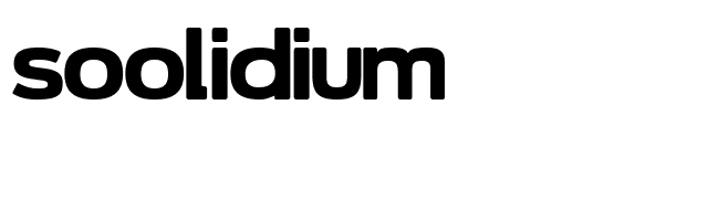 Soolidium font preview