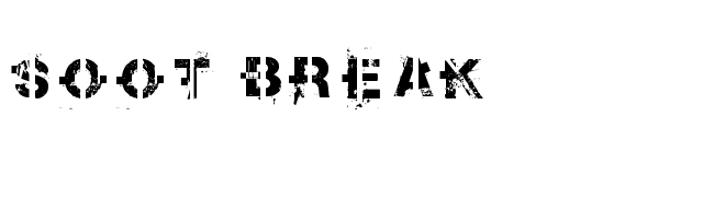 Soot Break font preview