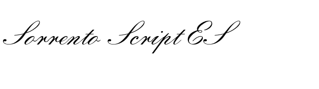 Sorrento Script ES font preview