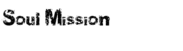 Soul Mission font preview