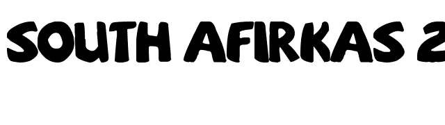 South Afirkas 2100 font preview