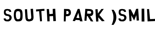 South Park )Smilie version font preview