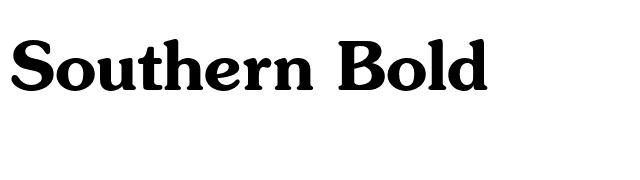 Southern Bold font preview