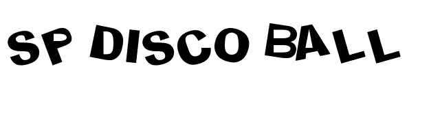 SP DISCO BALL font preview