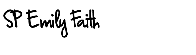 SP Emily Faith font preview