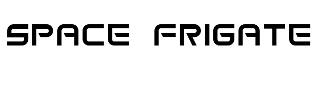 Space Frigate font preview