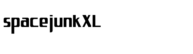 spacejunkXL font preview