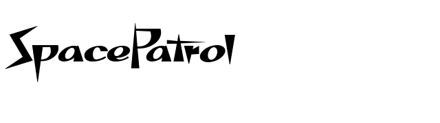 SpacePatrol font preview