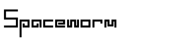 Spaceworm font preview