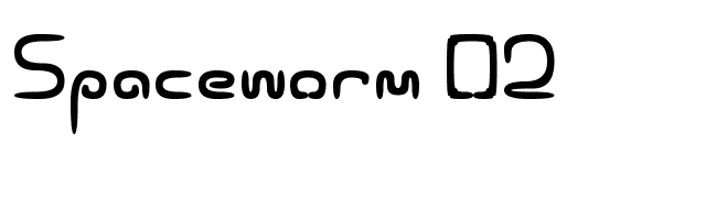 Spaceworm 02 font preview