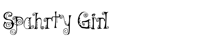 Spahrty Girl font preview