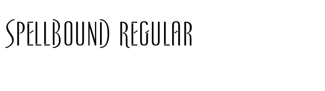 Spellbound Regular font preview