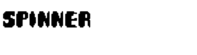 Spinner font preview