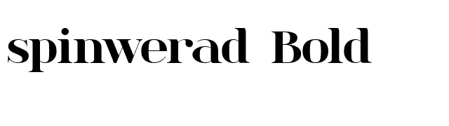 spinwerad Bold font preview