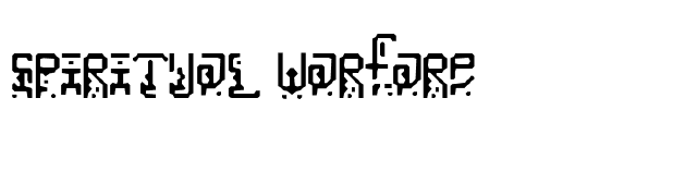 Spiritual Warfare font preview