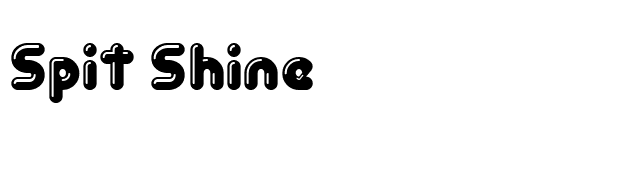 Spit Shine font preview