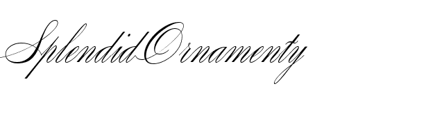 SplendidOrnamenty font preview