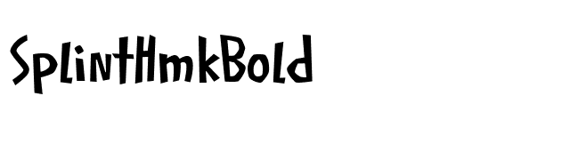 SplintHmkBold font preview