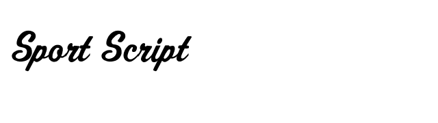 sports script font