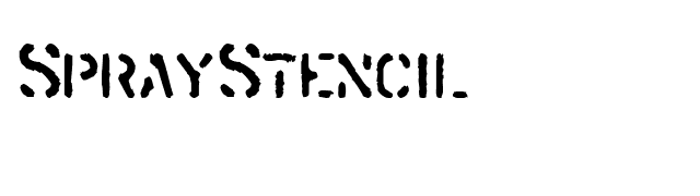 SprayStencil font preview