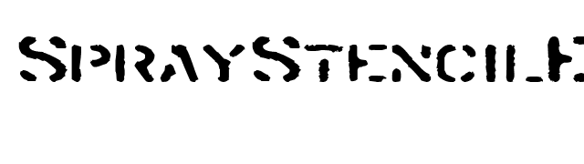 SprayStencilExtended font preview