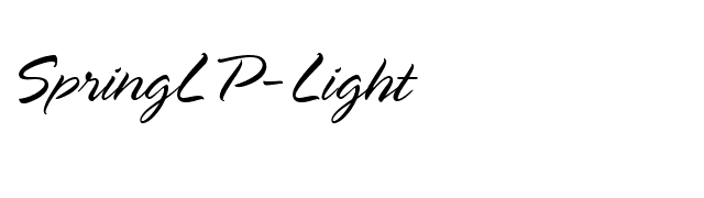 SpringLP-Light font preview