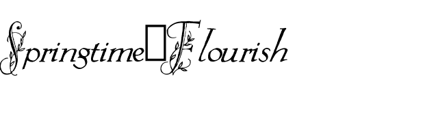 Springtime_Flourish font preview