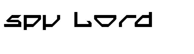 Spy Lord font preview