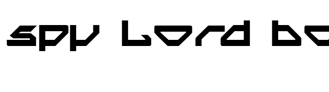 Spy Lord Bold font preview