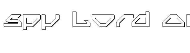 Spy Lord Outline font preview