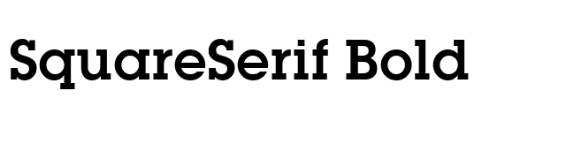 SquareSerif Bold font preview