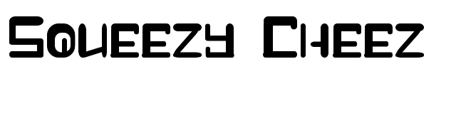 Squeezy Cheez font preview