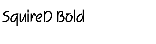 SquireD Bold font preview