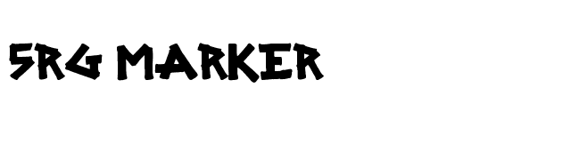 SRG Marker font preview